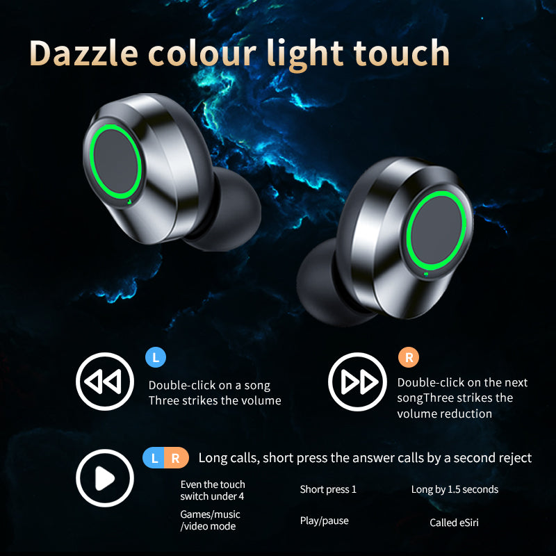 YD03 Wireless Earbuds - TWS Bluetooth Headset with Smart Display