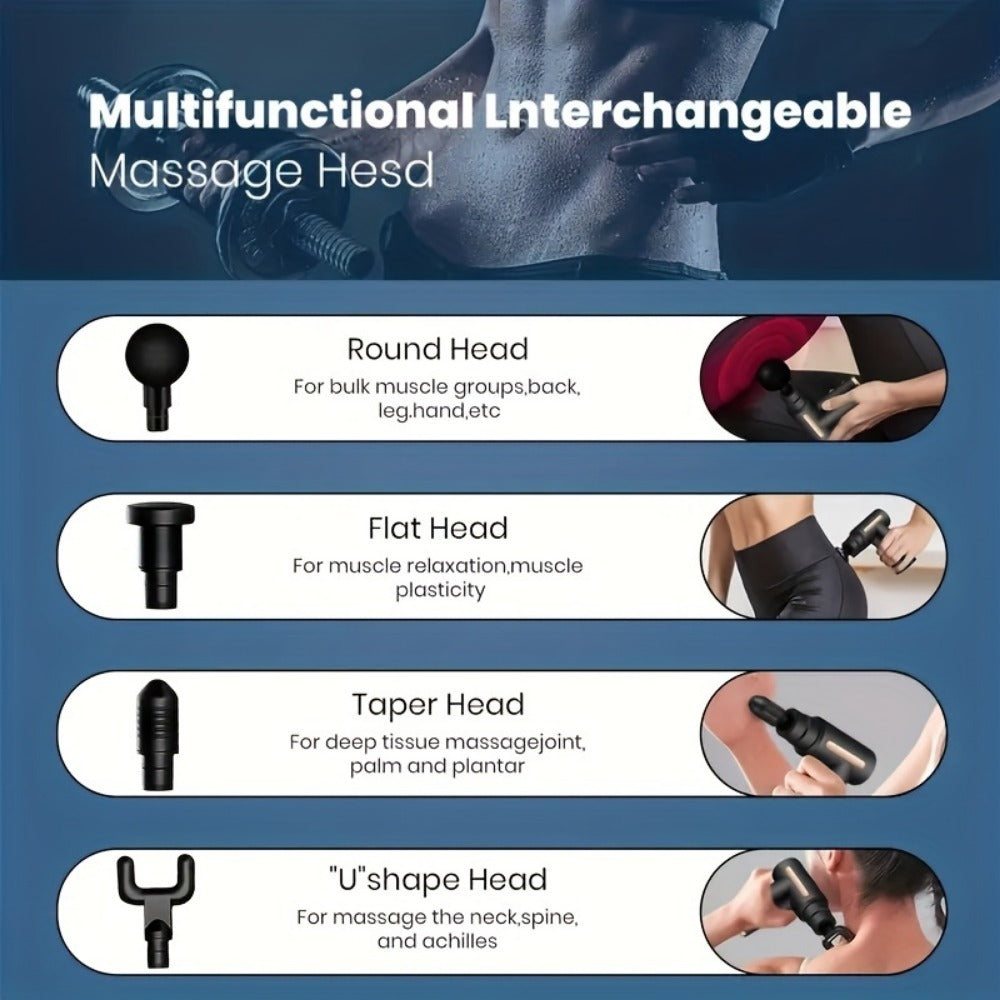 Portable Muscle Massage Gun - USB Rechargeable