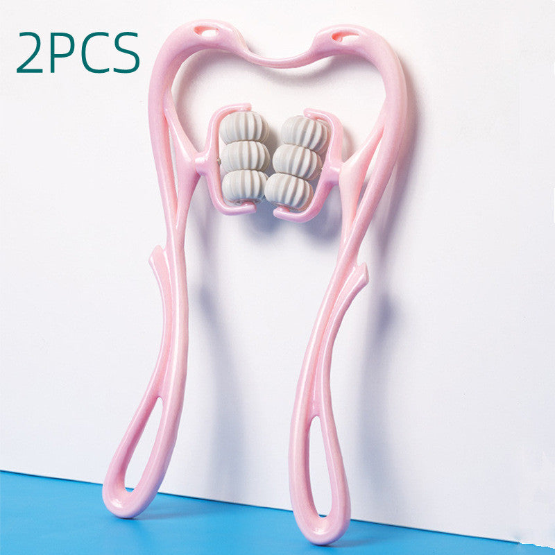 6-Roller Neck & Shoulder Massager with Jade Scraping Tool