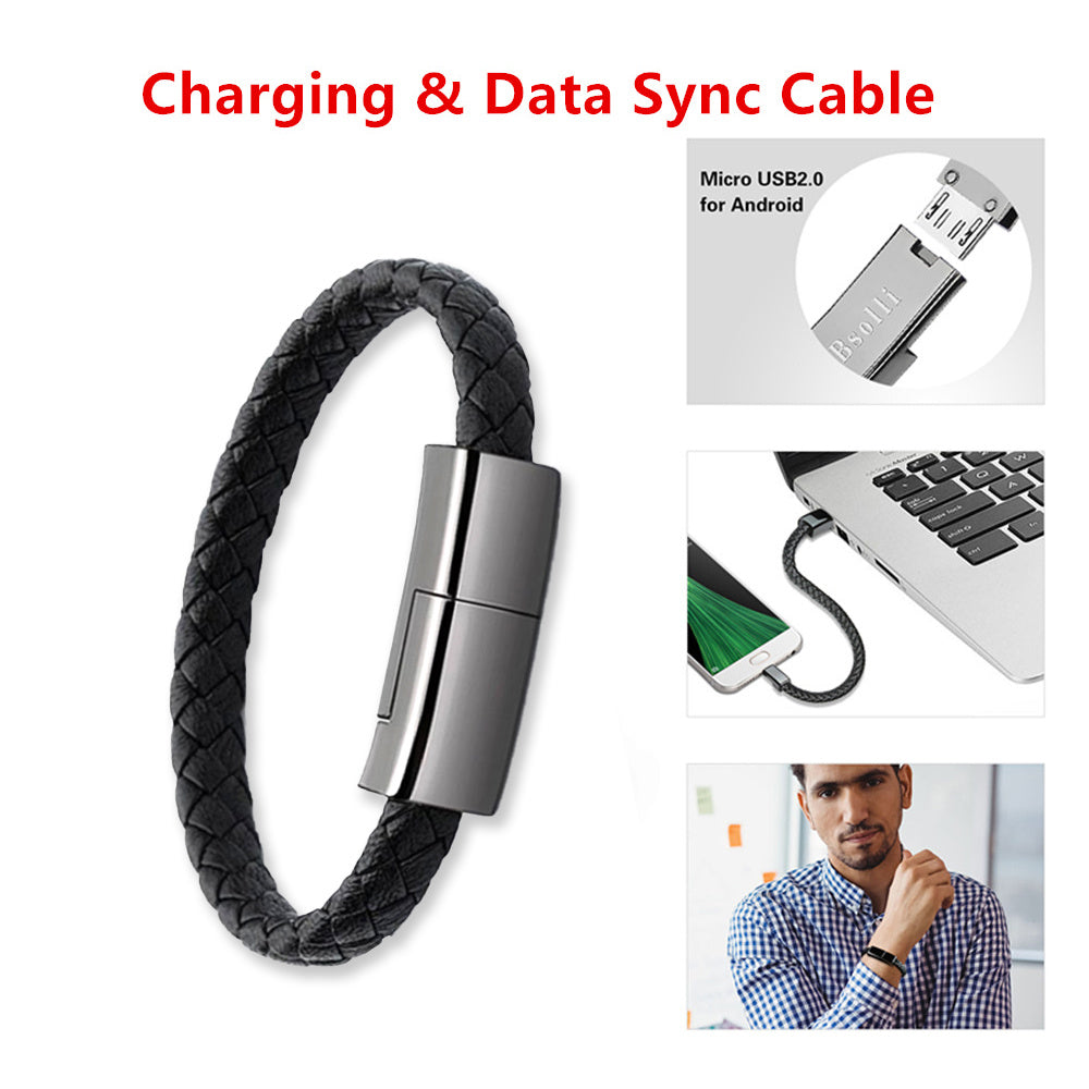 Wearable Bracelet Charging Cable - USB Data Cable