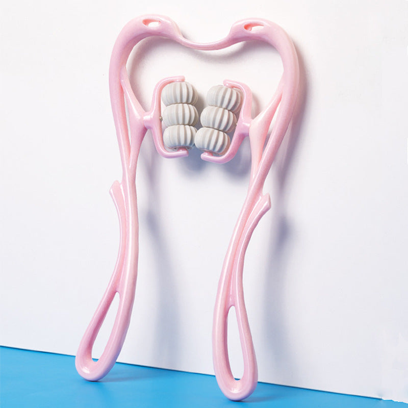 6-Roller Neck & Shoulder Massager with Jade Scraping Tool