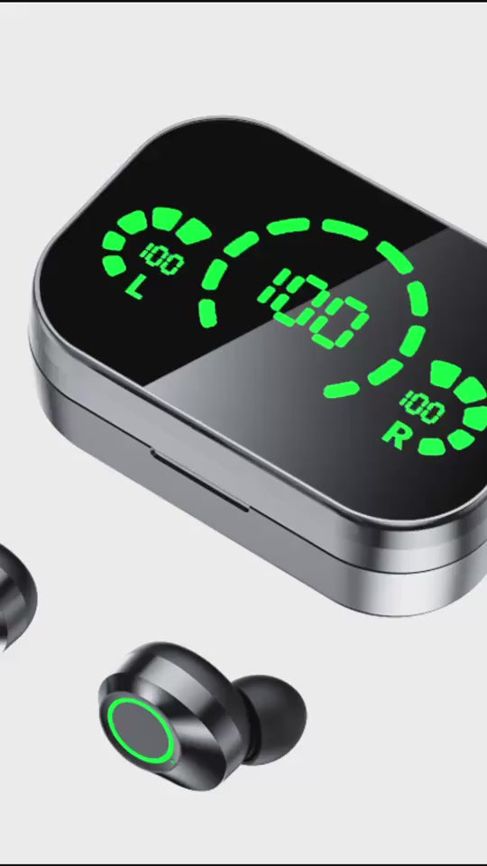YD03 Wireless Earbuds - TWS Bluetooth Headset with Smart Display