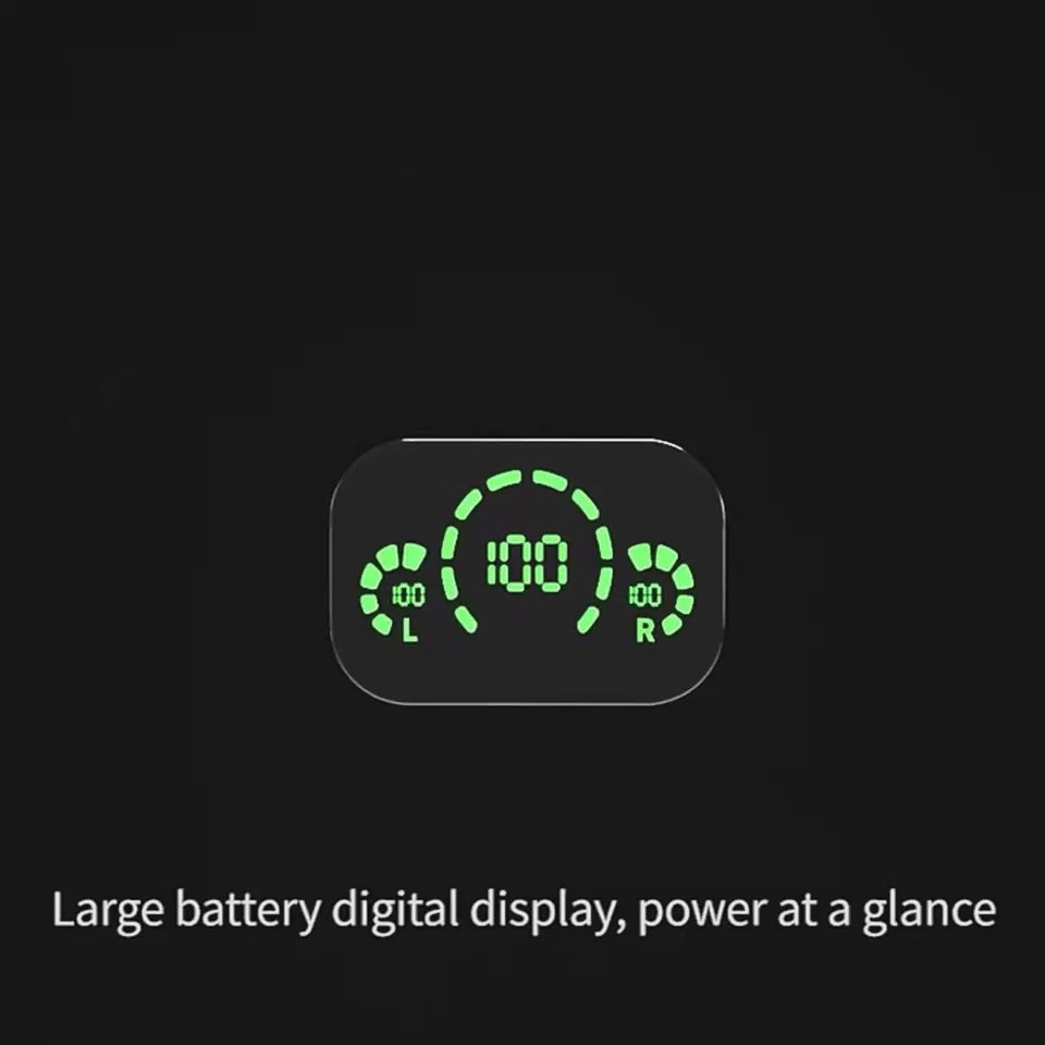 YD03 Wireless Earbuds - TWS Bluetooth Headset with Smart Display